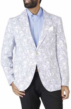 TailorByrd Micro Houndstooth Linen Blend Sportcoat | Nordstromrack