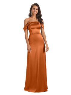 Burnt Orange Satin Bridesmaid Dresses: Elegant and comfortable – Page 7 – ChicSew Satin Prom Dress In Solid Color, Solid Satin Banquet Dress, Solid Satin Dress For Banquet, Solid Color Satin Banquet Dress, Satin Bridesmaid Evening Dress, Solid Satin Bridesmaid Evening Dress, Bridesmaid Satin Dress For Prom Season, Bridesmaid Dress With Satin Finish For Prom Season, Satin Finish Bridesmaid Dress For Prom Season