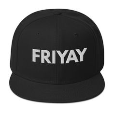 Get ready for the weekend vibes with our FRIYAY Mesh Back Snapback Hat! Crafted for style and comfort, this trendy headwear is perfect for embracing the Friday spirit. Snap it back and let the fun begin! Order yours now and step into the weekend in style! This is the snapback of your dreams! It's structured and high-profile, with a flat visor and a subtle grey under visor. • 85% acrylic, 15% wool • Structured, 6-panel, high-profile • Plastic snap closure • Grey under visor • Head circumference: Powerful Art, The Weekend Vibes, Let The Fun Begin, Weekend Party, Navigating Life, The Friday, Weekend Vibes, Ad Campaign, Head Circumference