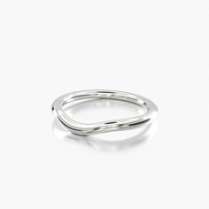 a silver ring on a white background