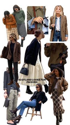 Autumn Scotland Outfit, Edinburgh Trip Outfits, Trip To Scotland Outfits, New Hampshire Aesthetic Outfits, Edinburgh Autumn Outfit, Scotland Fashion Spring, Irish Fall Outfits, Scotland Style Fashion, Edinburgh Scotland Fashion