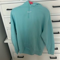 Never Worn, Perfect Condition Light Blue Crew Neck Hoodie For Spring, Nike Stuff, Blue Nike Hoodie, Cute Preppy Outfits, Classy Casual Outfits, Classy Casual, Blue Nike, Nike Hoodie, Clothes Ideas