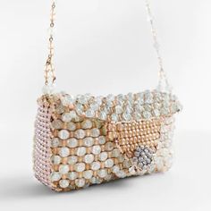 Nwt Zara Multi Beaded Mini Bag W/ Jewel Details Brand New Zara Beaded Mini Bag In Only One Multi -Sized & -Colored Beads Mini Bag W/ Matching Shoulder Strap & Jewel Appliqu Snap Button Closure ~3.1in (8cm) Height X 6.3in (16cm) Length X 2in (5cm) Width Thanks For Looking!!! Chic Pink Beaded Shoulder Bag, Embellished Evening Bag For Summer, Embellished Evening Bags For Summer, Elegant Embellished Shoulder Bag For Summer, Elegant Embellished Summer Bags, Zara Shoulder Bag For Summer Evenings, Zara Bags For Summer Parties, Zara Evening Bags For Summer, Zara Summer Evening Bags