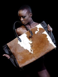 Throwback - Adèle Dejak - Kenya African Designers, Boho Chic Bags, Modern Handbag, African Bag, Cowhide Bag, Fur Bag, Stylish Handbags, Beautiful Handbags, Sewing Leather