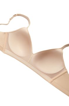 This wireless bra with supremely soft fabric and a continuous foam frame moves with you throughout your day. Supportive stretch pads offer a gentle lift and naturally enhance your shape, while wide elastic at the underbust and side-seam boning provides a secure hold. 81% nylon, 19% elastane Hand wash, line dry Imported Fitted Beige Bra With Light Support, Supportive Light Support Push-up Bra, Full Coverage Shaping Nursing Bra With Padded Cups, Supportive Full Coverage Bra With Padded Cups, Shaping Full Coverage Nursing Bra With Padded Cups, Beige Underwire Seamless Bra, Beige Seamless Underwire Bra, Supportive Underwire Bra In Beige, Fitted Push-up Nursing Bra With Light Support