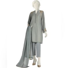 Pakistani J. Pret Junaid Jamshed 2 Piece Dress ( Shirt & Trouser ) I Have 2 Sizes Medium Large Comment Before Purchasing Your Size Jlawn-S-22-015/S Circles Color : Grey Fabric : Jacquard 2 Piece Stitched J. Junaid Jamshed, Fitted Silk Lawn Suit For Summer, Fitted Long Sleeve Lawn Suit For Semi-formal Occasions, Spring Formal Lawn Suit With Long Sleeves, Formal Long Sleeve Spring Lawn Suit, Spring Formal Long Sleeve Lawn Suit, Formal Cotton Lawn Suit For Spring, Spring Formal Cotton Lawn Suit, Formal Long Sleeve Lawn Suit For Summer