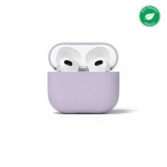 an apple airpods with the cover open and two eyes in it's pouch