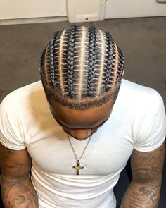 Two Cornrow Braids, Boyfriend Hair, Latest Hair Braids, Cornrow Braid Styles, Braid Styles For Men, Boy Braids Hairstyles