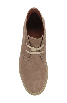 Classic chukka styling meets modern athletic vibes in this lace-up sneaker grounded by a cushioned footbed. Lace-up style Removable, cushioned insole Leather upper and lining/rubber sole Imported Casual Suede Lace-up Shoes, Suede Sneakers With Textured Sole For Fall, Fall Suede Sneakers With Textured Sole, Casual Suede High-top Lace-up Shoes, Cushioned Lace-up High-top Sneakers For Walking, Casual Suede Lace-up Shoes For Fall, Casual Beige High-top Lace-up Shoes, Casual Lace-up Suede Boots, Casual Suede High-top Sneakers With Textured Sole