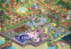 the map of an amusement park is shown in this screenshote from animal crossing