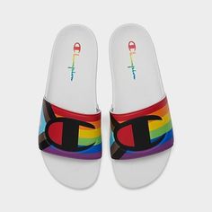 Champion Quantity: You Will Receive One Pair Of Champion Men’s Ipo Pride Sandal In Support Of The Lgbtq+ Community In Size 10 In White. Condition: This Item Is Brand New With Box Condition. Please Review Photos Before Purchase And If You Have Any Questions Feel Free To Message. Thank You For Your Interest. If You Have The Time Check Out My Other Listings. I Will Combine Shipping And In Some Cases Create Custom Listings When Requested. White Slide Sneakers For Summer, Multicolor Flat Synthetic Slippers, Multicolor Synthetic Sandals With Rubber Sole, Summer Low-top Synthetic Slides, Multicolor Synthetic Slip-on Flip Flops, Sporty Multicolor Synthetic Sandals, Multicolor Cushioned Slides, Multicolor Cushioned Slip-on Slides, Multicolor Slides With Cushioned Footbed