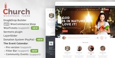 the church wordpress theme is clean and ready to be used as a website template