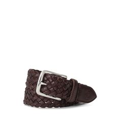 This belt is designed with braided leather and our signature Pony debossed at the tip. Braided Leather Belt, Ralph Lauren Purple Label, Boys Accessories, Us Open, Tunisia, Braided Leather, Clothes Collection, Bosnia And Herzegovina, Leather Belt