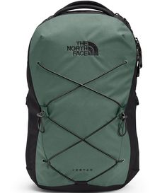 From The North Face&#x2C; this Jester Backpack features:600D recycled polyester with non-PFC durable water-repellent (non-PFC DWR) finish   Our FlexVent™ suspension system features a flexible yoke built from custom injection-molded shoulder straps; padded back panel; breathable lumbar panelTwo webbing top handles Padded laptop sleeve protects laptop Main compartmentFront compartment: secure-zip pockets&#x2C; a tablet sleeve and a key f The North Face Nylon Bags For Outdoor Activities, Functional Waterproof The North Face Bags, Functional Waterproof Bags By The North Face, The North Face Nylon Hiking Bag, The North Face Nylon Camping Bag, The North Face Sporty Standard Backpack, Sporty The North Face Standard Backpack, Sporty Nylon Bags By The North Face, The North Face Nylon Standard Backpack