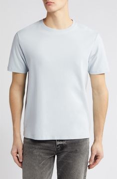 Go for a laid-back look in this pure-cotton T-shirt that's begging for the weekend. 28" length (size Medium) Crewneck Short sleeves 100% cotton Machine wash, tumble dry Imported Summer Everyday Washed Blue T-shirt, Casual Washed Blue T-shirt For Everyday, Casual Blue Organic Cotton T-shirt, Washed Blue Cotton T-shirt With Relaxed Fit, Relaxed Fit Washed Blue T-shirt For Everyday, Washed Blue Relaxed Fit T-shirt For Everyday, Everyday Washed Blue Relaxed Fit T-shirt, Everyday Relaxed Fit Washed Blue T-shirt, Washed Blue Cotton Crew Neck T-shirt