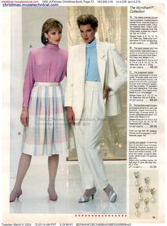 1985 JCPenney Christmas Book, Page 73 - Catalogs & Wishbooks 1980s Fashion Women Outfits, 1985 Clothes, Office Reference, 1980’s Fashion