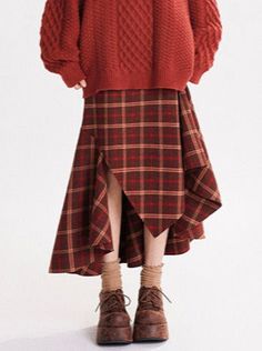 ❤︎Red Check Skirt Retro Irregular Design A-Line Skirt❤︎

Please allow 10 days for product delivery. Red Check Skirt, Red Plaid Skirt, Check Skirt, Red S, Dress With Cardigan, Plaid Skirts, Womens Fall, Red Plaid, A Line Skirt