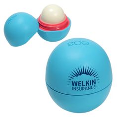 an inflatable ball and container are shown