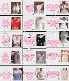 the instructions for how to make an origami bustier bralet and panties