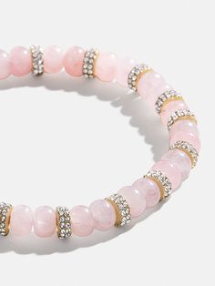 Add some sparkle to your wrist with our Semi Precious and Pave Stretch Bracelet in Pink. She's the perfect addition to your wrist stack! Wrist Stack, Wrist Stacks, Pink Bracelet, Stretch Bracelet, Stretch Bracelets, Beaded Bracelet, Semi Precious, Beaded Jewelry, Beading