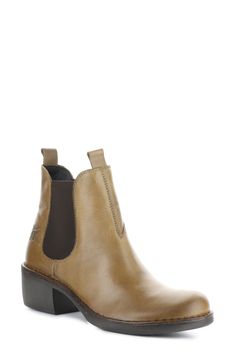 A curved toe and walkable stacked heel lend contemporary updates to a classic Chelsea boot featuring a cushy foam footbed for superior support with every step. 1 1/4" heel (size 39W) 4 3/4" shaft Pull-on style with elastic-gore insets Removable insole Foam- and latex-cushioned footbed Leather and textile upper/textile lining/rubber sole Made in Portugal Women's Shoes Modern Chelsea Boots With Stacked Heel And Round Toe, Medium Width Closed Toe Boots With Heel Pull Tab, Medium Width Boots With Heel Pull Tab, Cushioned Closed Toe Boots For Work, Cushioned Closed Toe Work Boots, Workwear Boots With Cushioned Footbed, Chelsea Boots With Reinforced Heel And Medium Width, Cushioned Footbed Boots Medium Width For Workwear, Cushioned Footbed Boots For Workwear