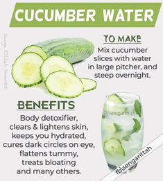 Benefits of cucumber water Benefits Of Cucumber Water, Aesthetic Pictures Self Care, Self Care Quotes Life, Self Care Aesthetic Pictures, Self Care Goals, Self Care Lifestyle, Benefits Of Cucumber, Cucumber Water Benefits, Self Care Essentials