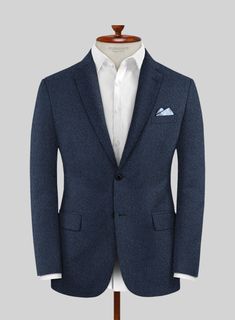 Take your business casual ensemble to new heights with our Royal Blue Cashmere Jacket. Made from the finest cashmere fabric, this jacket features a striking royal blue shade and a solid pattern, rendering it perfect for a multitude of occasions. Its refined design ensures a remarkable presence in any season or event, making sure you're the focal point.  About Cashmere Collection: Discover luxury redefined with our Cashmere Collection. Sourced from the remote Himalayan regions, each piece epitomi Blue Linen Suit, White Linen Suit, Tweed Pants, Cashmere Jacket, Cashmere Fabric, Beautiful Suit, Tweed Suits, Custom Suit, Linen Suit