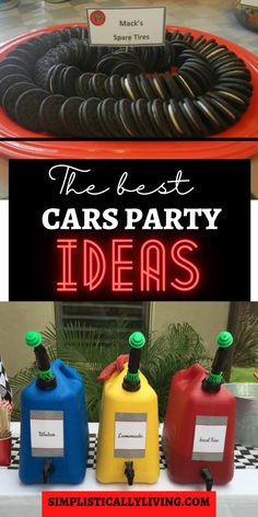 Cars Party Ideas Cars Themed Graduation Party, Jeep Party Ideas, Car Themed Food, Car Birthday Party Ideas For Boys, Need 4 Speed Birthday Party, Jeep Birthday Party, Jeep Birthday, Cars Party Ideas, Cars Themed Birthday Party