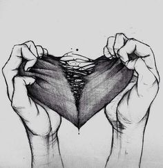 two hands holding up a heart with the words how it feels when we don't talk