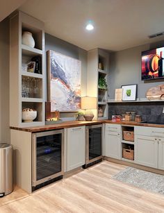 the kitchen is clean and ready for us to use in its new owner's home