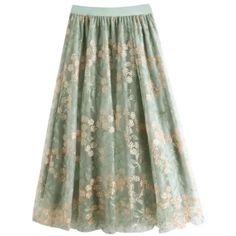 Dirholl Women's A-Line Fairy Elastic Waist Tulle Midi Skirt ~ Lace Green New Dirholl Women's A-Line Fairy Elastic Waist Tulle Midi Skirt ~ Lace Green Pull On Closure Material: 100% Polyester, Super Soft Fabric, Skin-Friendly And Comfortable To Wear Features: Pull On Closure, Expandable Waistband, Well-Lined, Floral Print, Flow Big Hem, Fairy Style; Easy To Pair With Your Shirt, Blouse Or Sweater Occasion: Suitable For Casual Wear, Street, School, Dating, Working, Wedding And Holiday Etc. Color: High Low Tulle Skirt, Long Wrap Skirt, Long Floral Skirt, Gauze Skirts, Fairy Skirt, Solid Skirt, Tulle Midi Skirt, Tulle Tutu Skirt, Party Rock