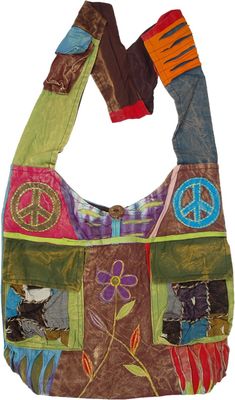 Multicolor Hippie Shoulder Bag With Patchwork, Hippie Multicolor Patchwork Bag, Hippie Multicolor Patchwork Shoulder Bag, Multicolor Hippie Hobo Bag, Multicolor Patchwork Hippie Shoulder Bag, Hippie Multicolor Bags For Festival, Hippie Multicolor Shoulder Bag For Festival, Multicolor Cotton Shoulder Bag For Festivals, Summer Festival Cotton Hobo Bag