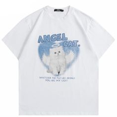 Dimensions: Hipster Prints, White And Black Cat, Summer Tee Shirts, Angel Cat, Tunic Tops Casual, Lovely Cat, Casual Tunics, Cat Hoodie, Cat Tee