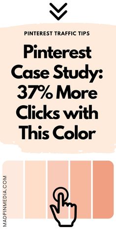 the pinterest case study shows 37 % more clicks with this color