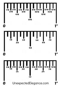 four rulers are shown with the same length as each other, and one ruler has two different