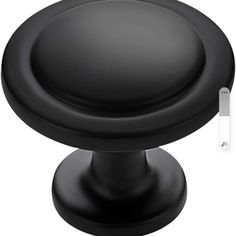 an image of a black knob on a white background