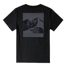 THE NORTH FACE Logo Graphic T-Shirt 'Black' NF0A5JU2-JK3 Urban Graphic Print Tops For Outdoor, Black T-shirt With Letter Print For Outdoor, Urban Tops With Graphic Print For Outdoor, Urban Style Tops With Graphic Print For Outdoor Activities, Black Short Sleeve T-shirt For Outdoor, Outdoor Crew Neck Tops With Logo Print, Black Cotton T-shirt For Outdoor, The North Face Crew Neck T-shirt For Streetwear, The North Face Streetwear Crew Neck T-shirt