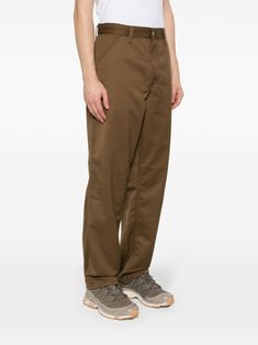 Simple Pant by CARHARTT WIP in brown, zip and button closure, belt loops. This item is in size 28 and the color is Brown Workwear Pants With Pockets, Brown Work Pants With Pockets, Brown Relaxed Fit Pants For Work, Brown Bottoms With Side Pockets For Fall, Brown Utility Bottoms For Workwear, Casual Brown Cargo Pants With Belt Loops, Brown Full-length Cargo Pants With Belt Loops, Brown Relaxed Fit Trousers, Brown Straight Leg Pants With Side Pockets