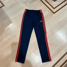 Nwot Boys Adidas Joggers Size 14/16 Blue Adidas Activewear For Jogging, Blue Training Bottoms With Three Stripes, Red Adidas Training Bottoms, Adidas Red Training Bottoms, Adidas Blue Jogging Bottoms, Blue Jogging Bottoms, Blue Athleisure Activewear For Playwear, Sporty Blue Bottoms For School, Adidas Bottoms