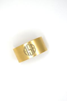 Custom Engraved Wide Monogram Cuff Bracelet Circle Monogram Font, Monogrammed Cuff, Monogram Bracelet, Engraved Initials, Meaningful Relationships, Wide Cuff Bracelets, Vintage Inspired Jewelry, Circle Monogram, Monogram Jewelry