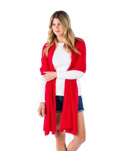 The light weight travel wrap is a sophisticated addition to any wardrobe. Made with 100% super fine Inner Mongolian cashmere. Can be easily worn as a wrap or scarf. No matter what color, it can be worn on any occasion to make your outfit pop. Perfect for comfort, style & travel. Color shown in picture is vermillion. Dresses For Work