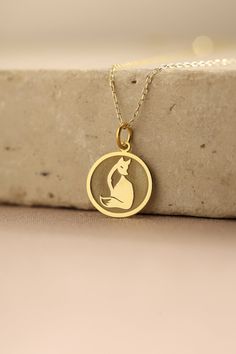 Gold Fox Pendant - Fox Gold Necklace ● Material of pendant: Solid Gold 14k ( REAL GOLD ) ● Metal Stamp: 14k ( REAL GOLD ) ● The pendant is available in 5 sizes: - 12,7 mm / 0.5 inches (Diameter) - 14,0 mm / 0,55 inches ( Diameter ) In the photos - 15,3 mm / 0.6 inches ( Diameter ) - 16,5 mm / 0,65 inches ( Diameter ) - 19,1 mm / 0,75 inches ( Diameter ) ( In the photos the size is 14mm / 0.55 inches Diameter ) ( Jump Ring inner diameter: 4 mm ) ● Material of chain: Solid gold 14k ( REAL GOLD ) I Yellow Gold Necklaces With Charms For Birthday Gift, Yellow Gold Jewelry With Hallmark For Birthday, Yellow Gold Necklaces With Hallmark For Birthday Gift, Hallmarked Round Pendant Jewelry For Birthday, Birthday Hallmarked Round Pendant Jewelry, Gold Medallion Jewelry For Birthday, Yellow Gold Jewelry With Charms For Birthday Gift, Gold Medallion Necklace For Birthday, Birthday Yellow Gold Sterling Silver Charm Necklace