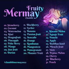 the poster for fruity mermaid