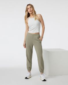 A fresh pair of sweats is always in order. Go for a new, elevated option with the Sedona Sweatpant. Comfort-forward with French Terry crafted from our soft Sedona fleece–spoiler alert: you won't want to take them off. Make it a complete set with the Sedona Rib Half Zip. | Vuori Sedona Sweatpant | Metal | XS Vuori makes premium performance apparel inspired by the active Coastal California lifestyle; an integration of fitness, surf, sport, and art. Breaking down the boundaries of traditional activ Elevated Casual Relaxed Fit Sweatpants With Ribbed Waistband, Sporty Relaxed Fit Activewear For Elevated Casual, Everyday Athleisure Activewear With Tapered Leg, Elevated Casual Sweatpants With Ribbed Waistband, Everyday Athleisure Tapered Leg Activewear, Athleisure Pants With Comfort Waistband For Everyday, Everyday Athleisure Bottoms With Straight Hem, Relaxed Fit Sweats For Elevated Casual Athleisure, Athleisure Sweats With Relaxed Fit For Elevated Casual