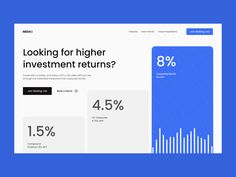 an image of a website page with the text looking for higher investment returns? 4 5 %