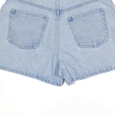 Item is in good used condition. > Size: S > Waist Size: 30" > Inside Leg: 3" > Rise: 13" > Hem: 12" Light Wash Denim Jean Shorts For Streetwear, Casual High Rise Recycled Denim Jean Shorts, 90s Style Light Wash Jeans For Summer, 90s Style Summer Denim Jeans, Casual High Waist Recycled Denim Jean Shorts, Casual High-waist Recycled Denim Jean Shorts, 90s High Rise Denim Jean Shorts, 90s Style Washed Blue Denim Bottoms, Casual High Waist Jean Shorts