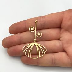 6pcs Raw Brass Flower Lotus Earring Charm Pendant, Two-Piece Geometric Flower Earring Charms Jewelry Making, Brass Jewelry Supplies RW-1211 Material; Brass Size: 30x49mm Hole Size: 1.35mm Plating: Raw Quantity: Optional All of our products are manufactured by us. If you want to order more products in stock, you can freely contact us. Our Products; -Nickel-free -Lead-free -High quality If you have any questions, feel free to contact us. You can read the explanations and policies for return and ex Bijoux Art Nouveau, Lotus Earrings, Laser Cut Jewelry, Flower Earring, Geometric Flower, Snake Earrings, Earring Charms, Art Nouveau Jewelry, Brass Jewelry