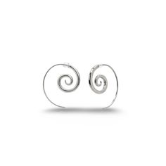 These popular solid recycled Sterling Silver spiral earrings come with rubber earring stoppers for security. This distinctive design is based on the unfurling spiral of the fern fronds that are a common feature of the New Zealand bush. The spiral represents the path leading from outer consciousness (ego) to the inner soul (enlightenment) in many cultures around the world. Remember the StoneArrow Motto "you can never have too many spirals!".   Spiral diameter:  Medium 19mm (0.75in) Modern Spiral Hoop Earrings, Modern Spiral Earrings With Ear Wire, Modern Hypoallergenic Spiral Jewelry, Minimalist Spiral Earrings With Ear Wire, Minimalist Spiral Hypoallergenic Earrings, Minimalist Hypoallergenic Spiral Earrings, Nickel-free Spiral Minimalist Earrings, Minimalist Spiral Nickel-free Earrings, Adjustable Spiral Sterling Silver Wrap Earrings