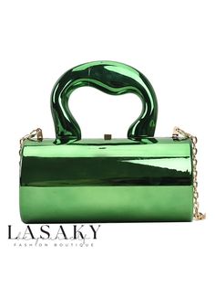 Lasaky - Stylish Acrylic Crossbody Bag with Metallic Chain Detailing Daily Bag, Party Clutch, Evening Purse, Bow Design, Purse Accessories, Mini Purse, Evening Clutch Bag, Shoulder Messenger Bag, Mini Fashion