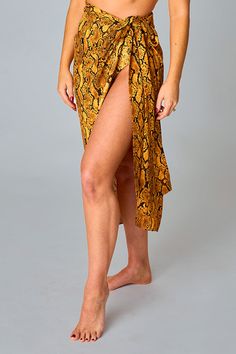 BuddyLove Neptune Cover Up Sarong Skirt - Snake Charmer Beachwear Wrap Bottoms For Beach, Wrap Bottoms For Beach Vacation, Wrap Bottoms For Beach Season Vacation, Summer Wrap Beach Bottoms, Summer Wrap Bottoms For Beach, Summer Wrap Bottoms For Beach Season, Beach Season Wrap Bottoms For Vacation, Beach Wrap Skirt Relaxed Fit, Spring Beachwear Wrap Bottoms